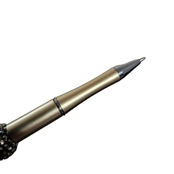 Virgen De Guadalupe Handmade Beaded Ballpoint Twist Pen Gold Focal Bead - Picture 3 of 6